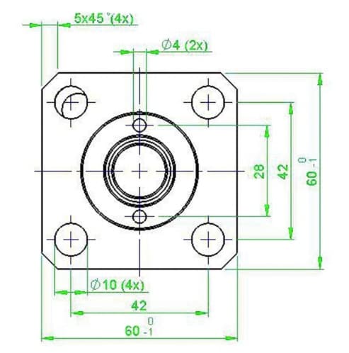 Hydraulcylinder för snabbfäste 25x16x55mm – bild 5