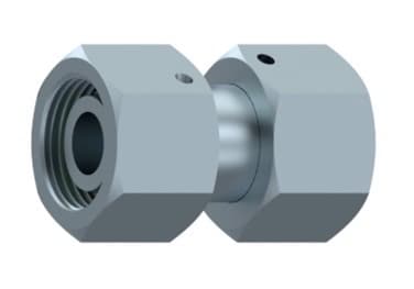 Dubbelmutter 14S (M22x1,5) - 16S (M24x1,5)