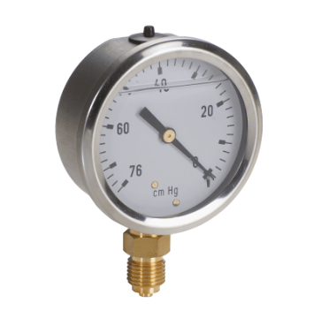 Vakuummätare DN 63 med glycerin 1/4" BSP
