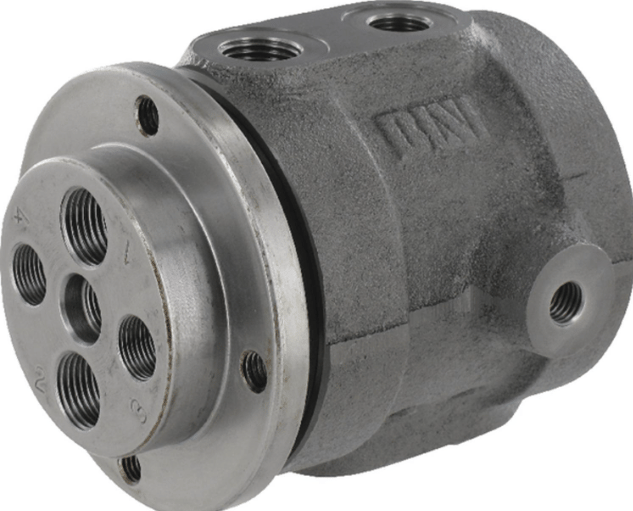 Roterande genomföring RC Ø60mm BSP 2x1/2" - 2x3/8"
