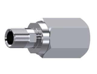 Rostfri svängkoppling 1/4'' BSP rak