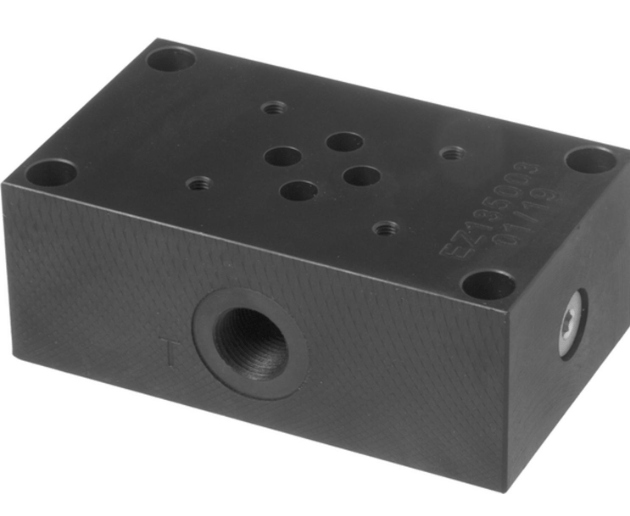 Underblock ES-3-D-3/8-L sidoanslutning APB- T 35L/min 310 bar 3/8" | NG6 | enkel – bild 2