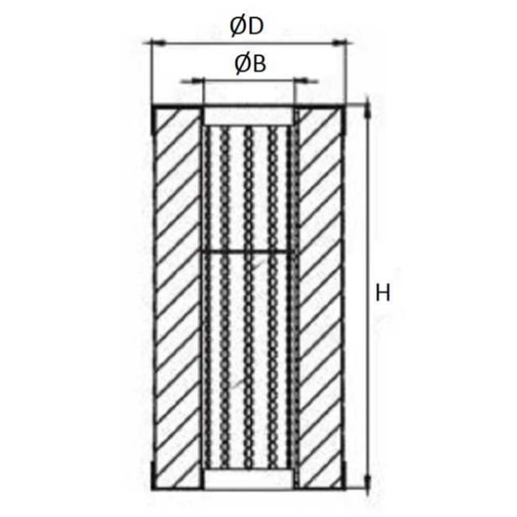 Hydrauliktank returfilter patron 100 L/min 25µ - 85mm – bild 3