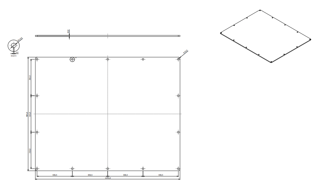 800 liter hydraultank med lock och inspektionslucka svart – bild 4