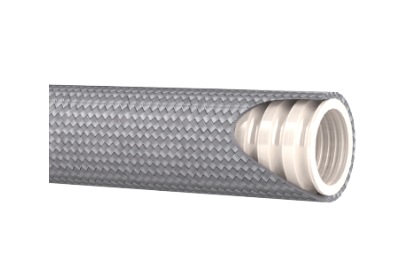 1"1/2 DN PTFE teflon slang rostfritt flätad räfflad