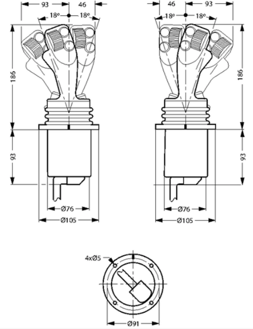 Joystick sub-D 6 funktioner höger – bild 4