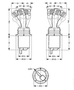 Joystick professionell 8 funktioner vänster – bild 4