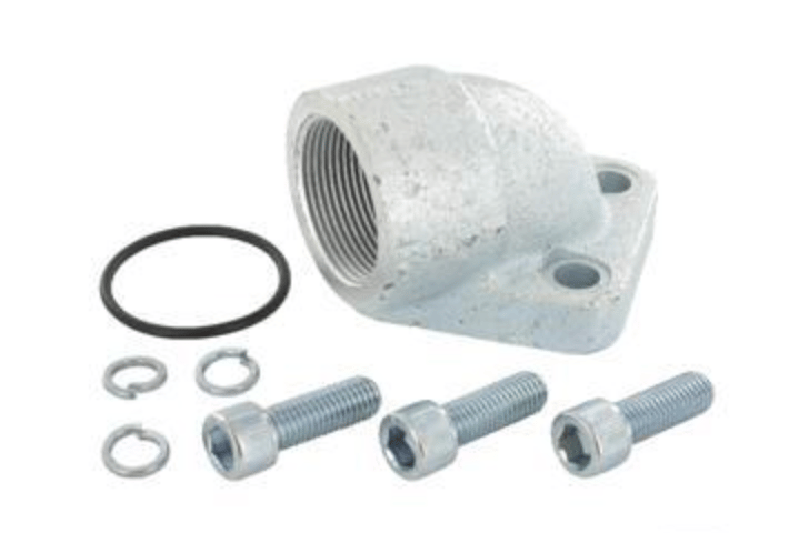 Pumpfläns vinklad, 3-håls 1 1/2'' BSP (72,5mm)