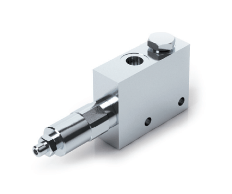 Tryckreduceringsventil 1/2" 35-180 bar - 30 l/min 350 bar med handhjul och backventil