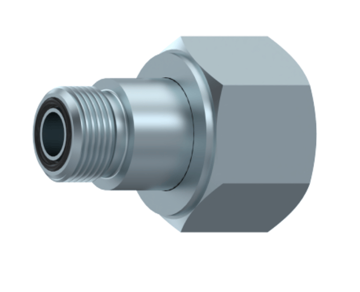 ORFS adapter 13/16"-16h hona 11/16"-16h hane med svivel