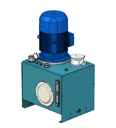 3-fas elektriskt hydraulaggregat 18,5kW med 130 liters tank – bild 2