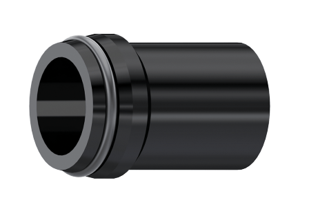 Svetsbar 8 L/S koppling med rör och o-ring