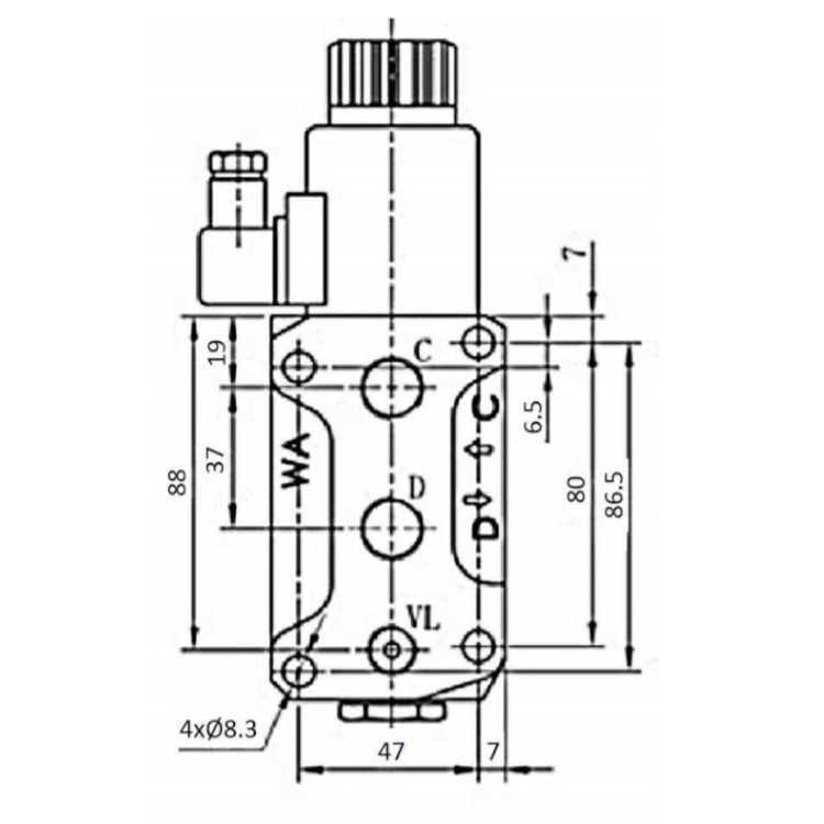 5-sektions 6/2 selektionsventil 14 anslutningar 50 L/min 24V – bild 3
