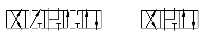 NG6 24V Cetop Elektrisk 4/3 riktningsventil ABP anslutna T stängd 350 bar – bild 2
