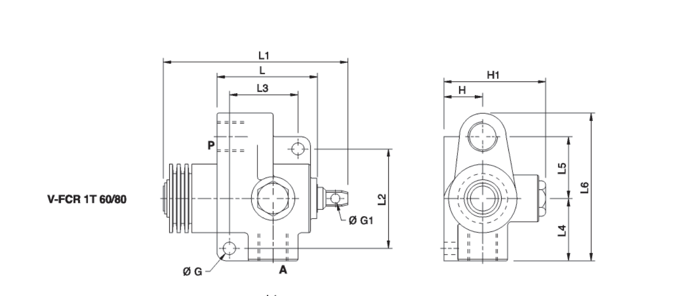 Hydraulisk ändlägesventil G 1/2" BSP öppen – bild 2