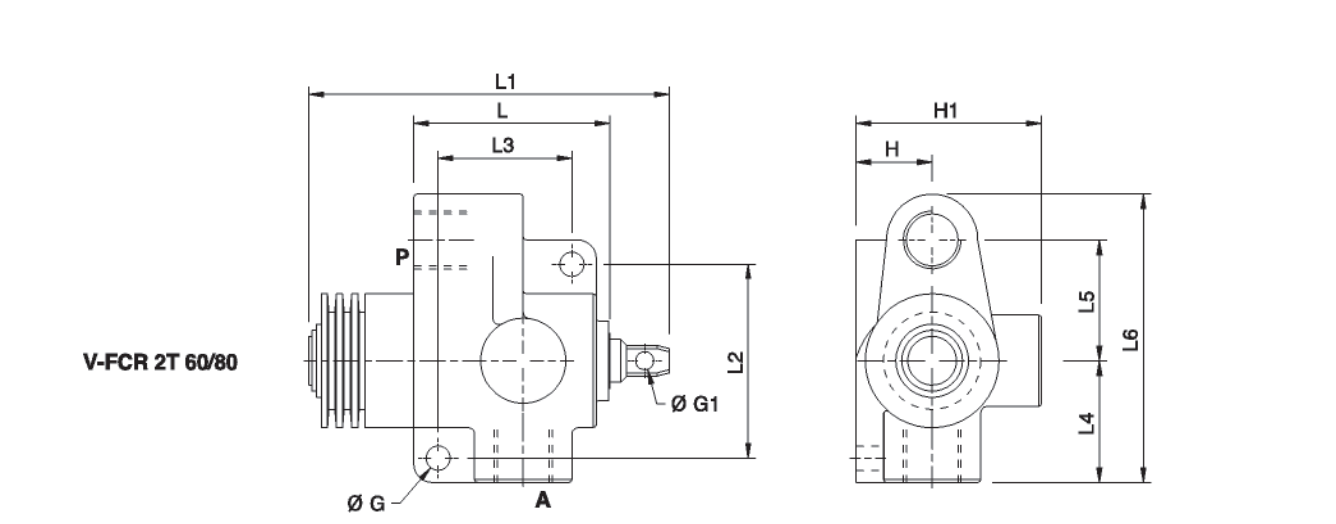 Hydraulisk ändlägesventil G 3/8" BSP stängd – bild 2