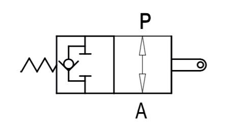 Hydraulisk ändlägesventil G 1/2" BSP öppen – bild 3