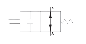 Hydraulisk ändlägesventil med handmanövrering NO G 1/2" BSP normalt öppen – bild 3