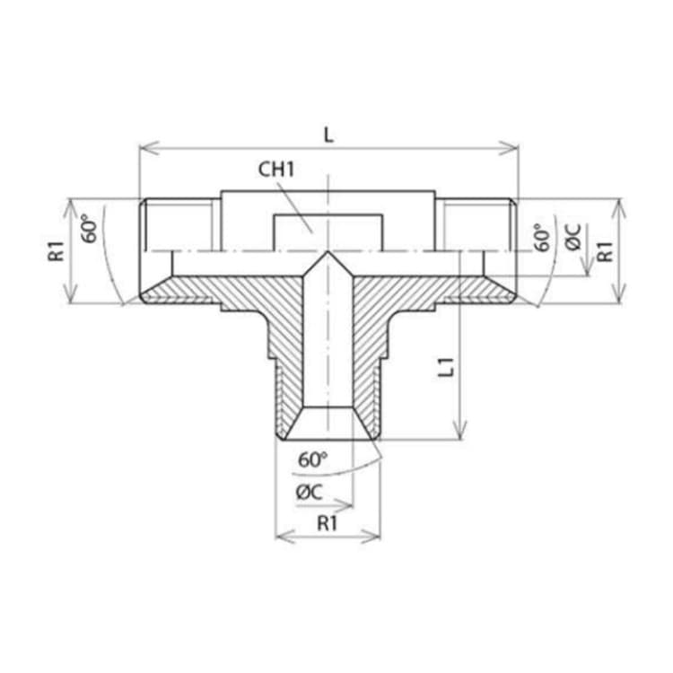 T-koppling 1"1/2 BSP – bild 2