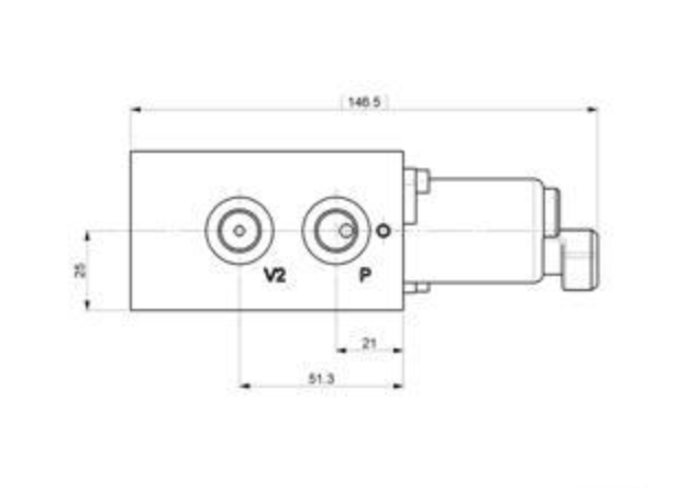 Reduceringsventil 1/4" 6 l/min 0-35 bar (24V) dubbel proportionell – bild 4