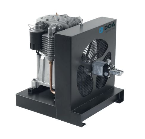Hydraulisk luftkompressor 600 l/min med hastighetsstyrning
