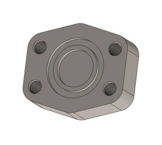 Rostfri SAE blindfläns 3/4" 6000 PSI – bild 2