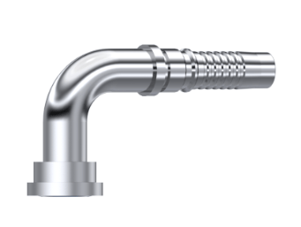 Rostfri 1''1/4 DN interlock presskoppling 90º SAE 63,5 mm 6000 PSI