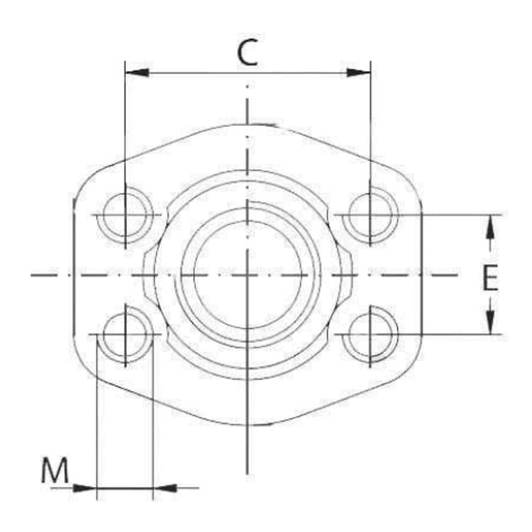 SAE gängad motfläns (hona) 2"1/2 BSP, 3 tum, 3000 PSI – bild 3