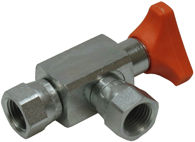 1/4" BSP manometer kran 1/4" BSP svivel 90°