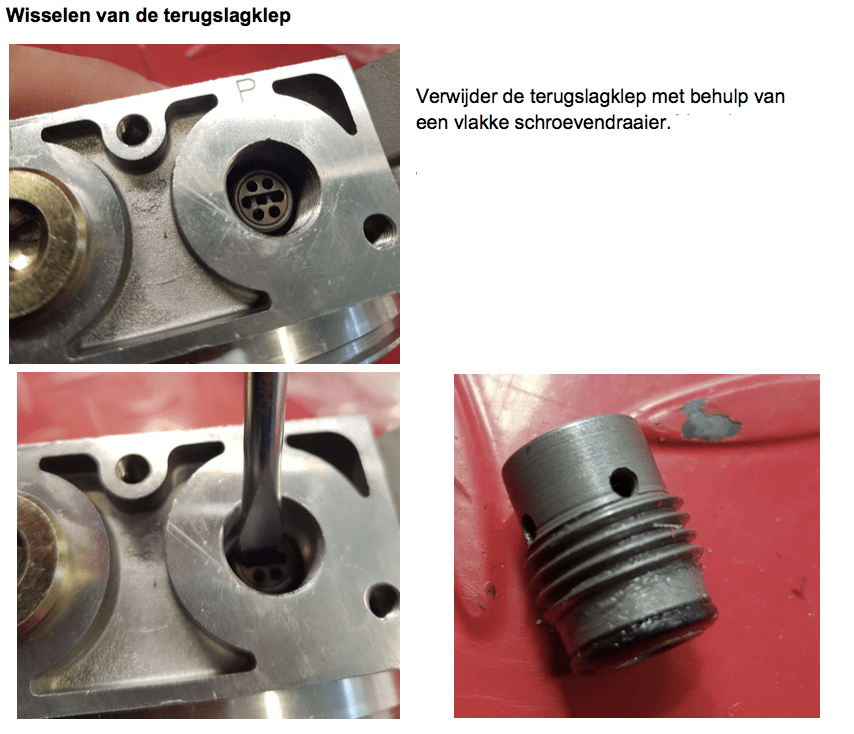 Backventil för mini powerpack med 3/8" BSP gänga