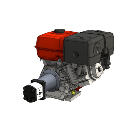 PTM390pro bensinmotor med förmonterad kugghjulspump pumpgrupp 2 – bild 3