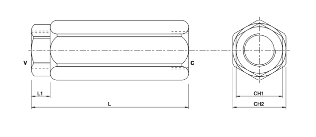 3/8" BSP backventil 2 riktningar 8 bar och 0,5 bar – bild 2