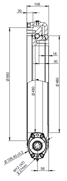 Hydraulisk svängkrans 1:92 utvändig diameter 612mm – bild 7