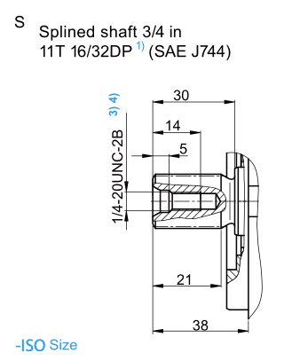 18 DRG variabel axialkolvpump höger - öppen krets - 18cc - 280 bar – bild 2