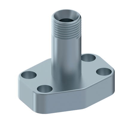 SAE gängfläns (hane) 1"1/2 BSP, 1"1/2 tum, 6000 PSI