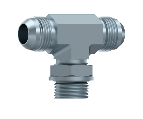 Justerbar T-adapter JIC 7/16" 20h UNF hane - 1/4" BSP hane