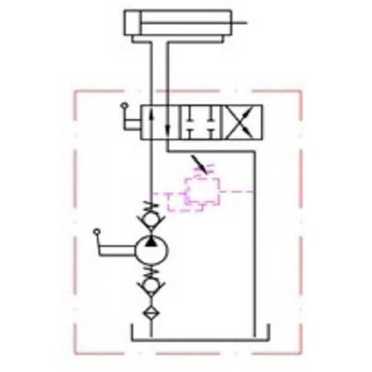 Handpump 12cc dubbelverkande med tryckskydd (tank montering) – bild 2