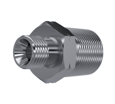 Rostfri BSP 1/2" - NPT 3/4" hane inskruvningskoppling