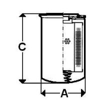 Filterelement ledningsfilter 10µ 70 L/min höjd 212mm – bild 2