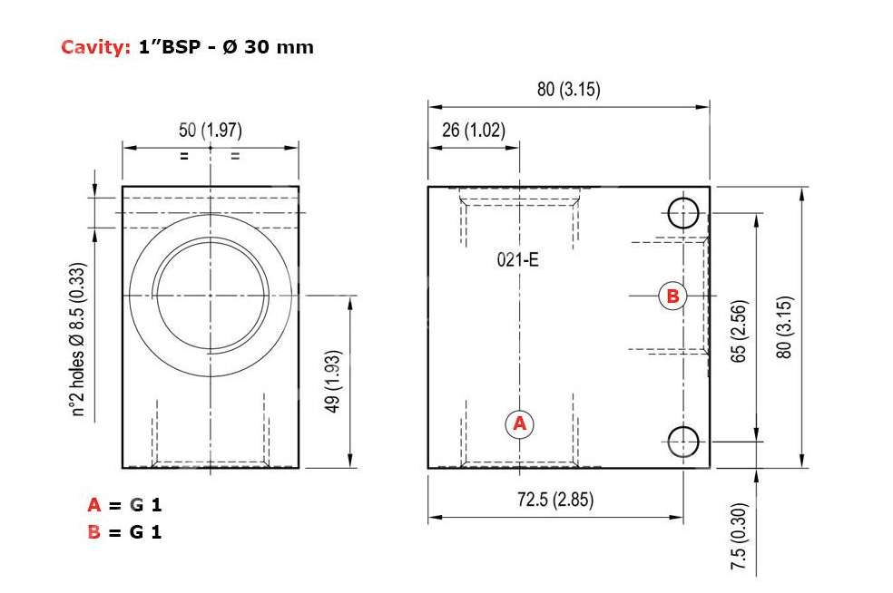 Hus 2/2 | SAE 12 | 1" BSP – bild 2
