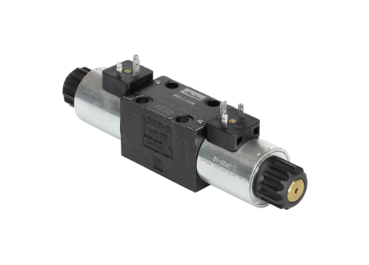 Parker NG6 24 VDC Cetop Elektrisk 4/3 riktningsventil | ABPT Stängd | 350 bar