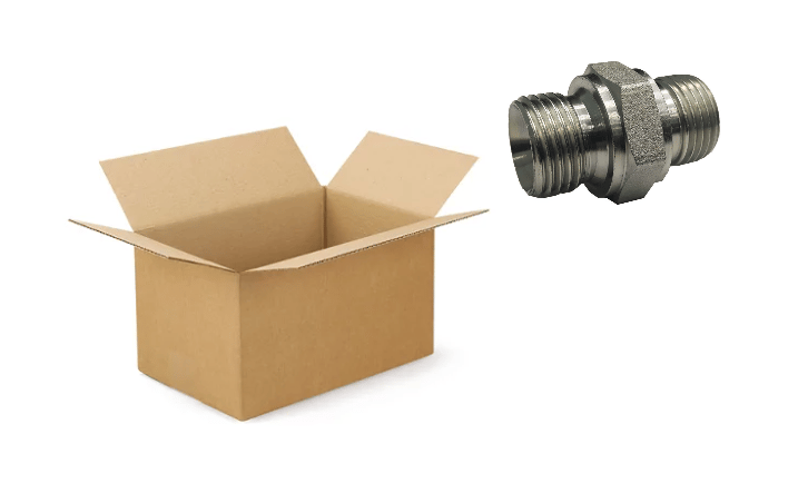 Rak koppling 3/8" BSP hane storpack 100 st