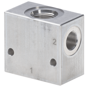 2/2-ventilhus utan patron 7/8-14UNF - 1/2" BSP