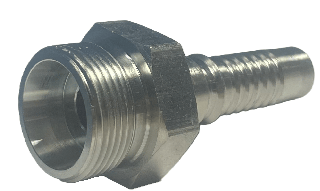M52X2 (38S) Interlock presskoppling hane för 1"1/4 (DN31) slang