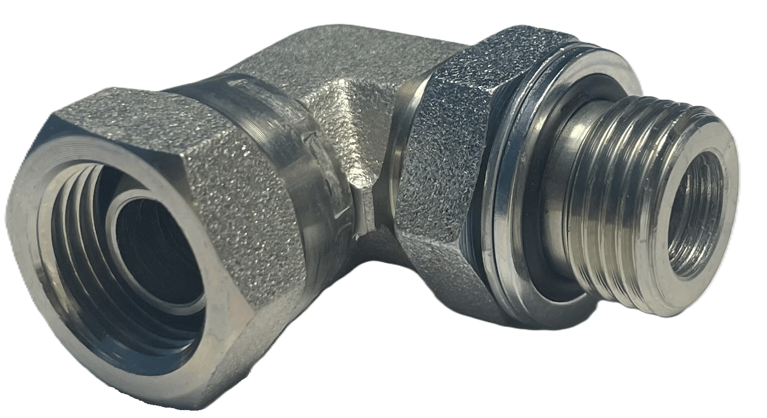 Vinkelkoppling justerbar 90º 1/4" BSP hane- hona med svivel