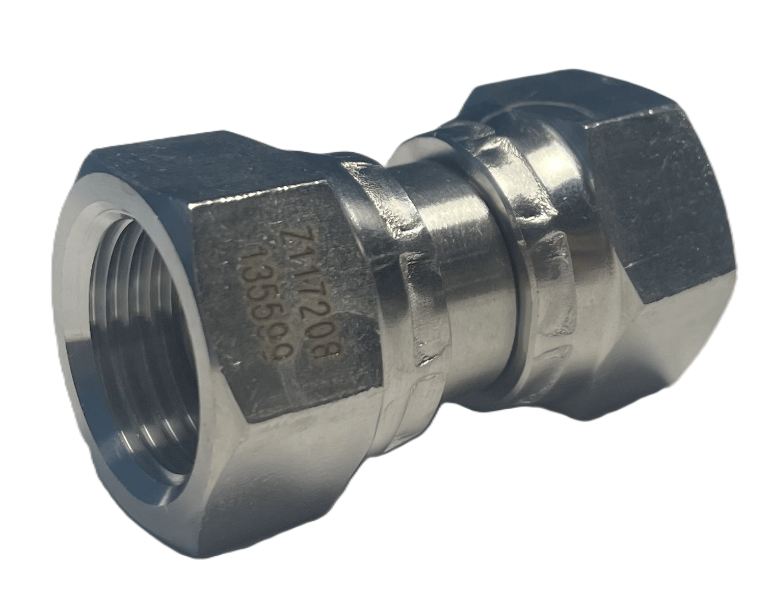 Rostfri dubbelmutter 1/2" BSP