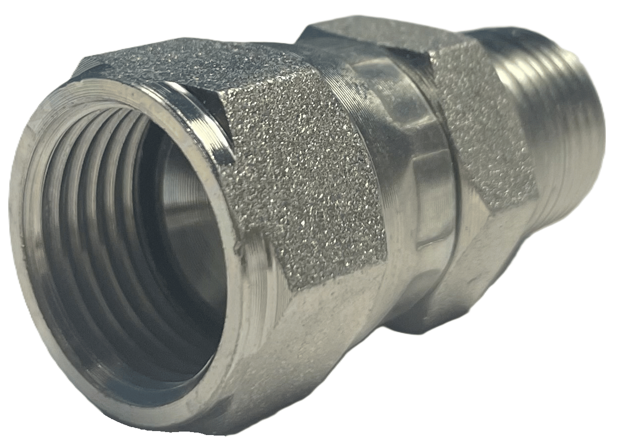 Adapter 3/4" 16h UNF hona - 3/8" NPT hane med svivel