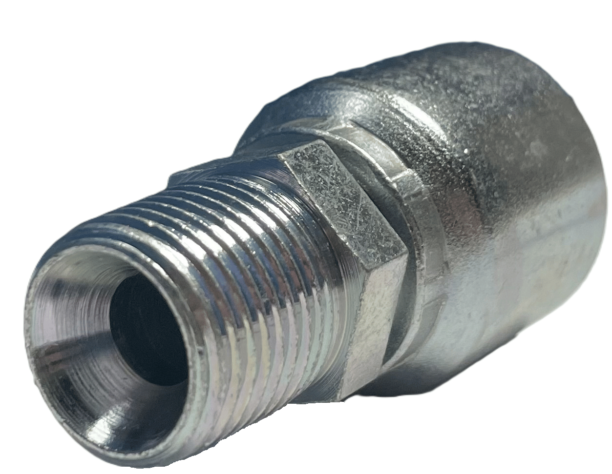 3/8" BSPT presskoppling utvändig gänga för 3/8" (DN10) slang - inkl. presshylsa