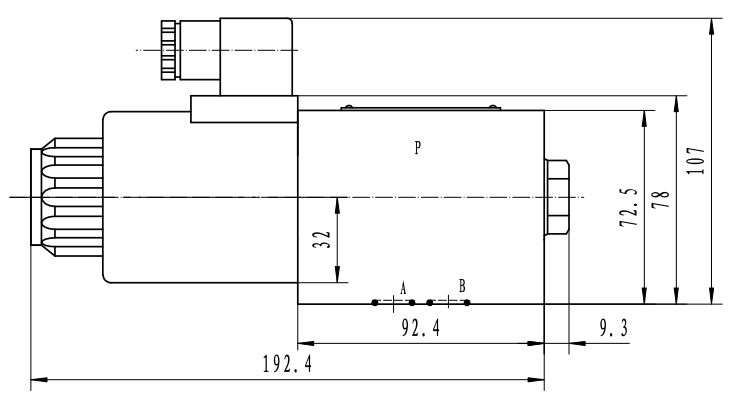 NG10 24V Cetop Elektrisk 4/2 riktningsventil | H-mittläge | Slid 41A – bild 3