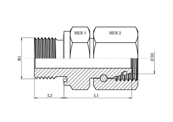 Storpack 50 st BSP 1/4" - 8L (M14x1,5) hane inskruvningskoppling med svivel – bild 3